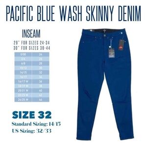 LuLaRoe Pacific Blue Skinny Jeans